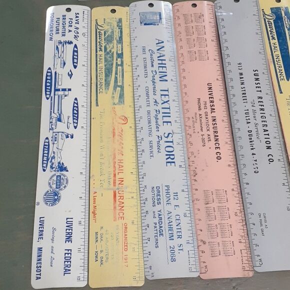 Bundle of 13 metal and wood rulers(12- 12", 1-14", 1-15") - Picture 2 of 4